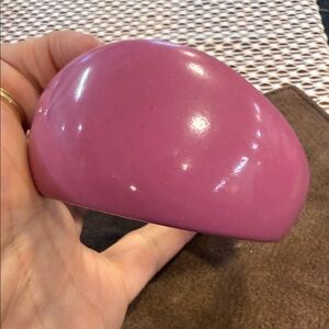 Pink Dome Resin Bangle Bracelet - Sleek Statement Bracelet